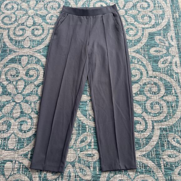 LOFT Seasonless Stretch Double Pleat Taper Pants in‎ Heather - Picture 4 of 10
